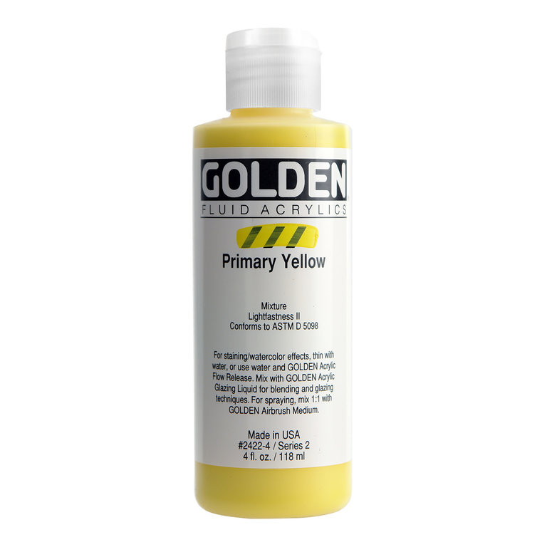 Golden Golden Fluid Acrylic 4 oz Yellows