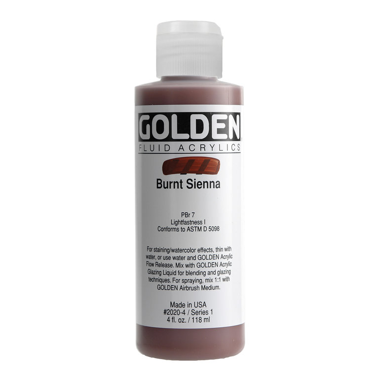 Golden Golden Fluid Acrylic 4 oz Earthtones