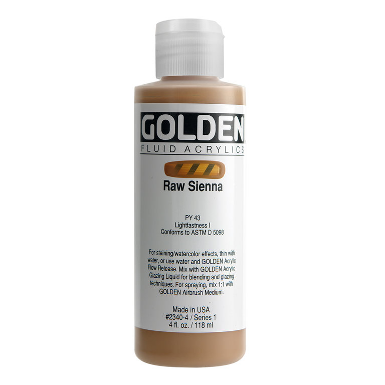 Golden Golden Fluid Acrylic 4 oz Earthtones