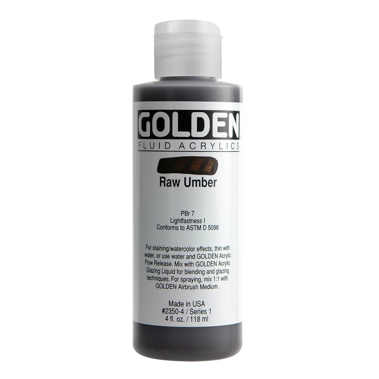 Golden Golden Fluid Acrylic 4 oz Earthtones