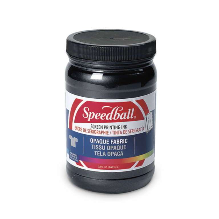 Speedball 32 oz. Opaque Fabric Screen Printing Ink Black Pearl