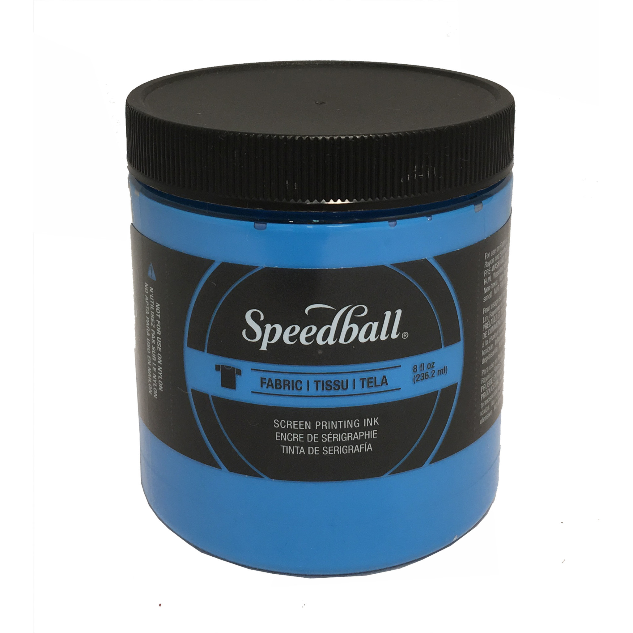 Speedball Fabric Screen Printing Ink - Fluorescent Blue, 8 oz