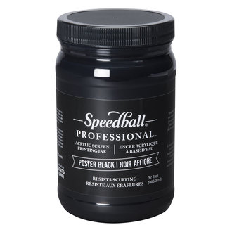 Speedball Professional Acrylic Screen Printing Ink Poster Black
