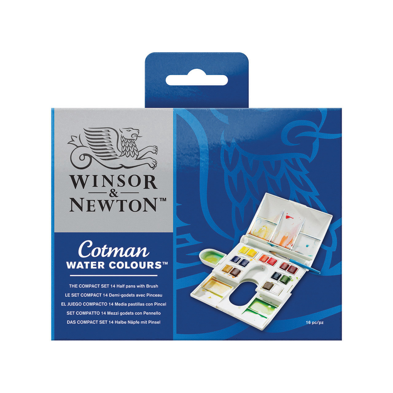 Winsor & Newton Cotman Watercolor Set - Customizable Travel Tin, Set of 12,  Assorted Colors, Half Pans