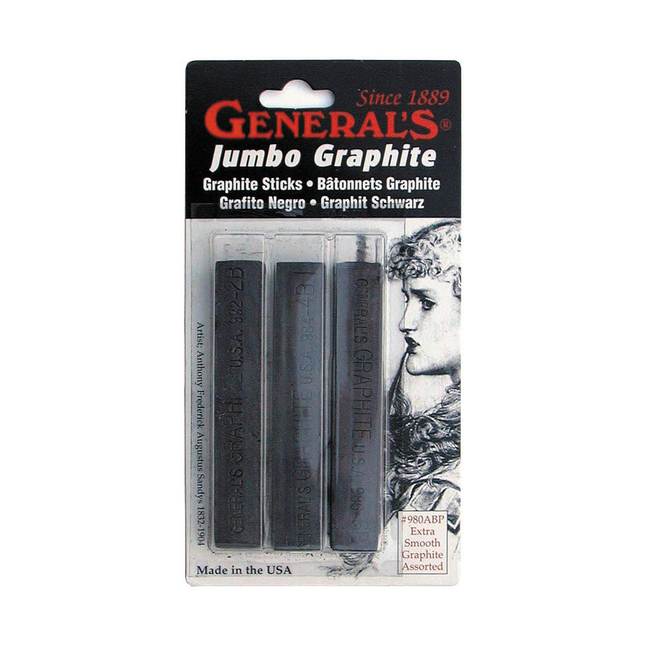 General's Charcoal Pencil 6B - RISD Store