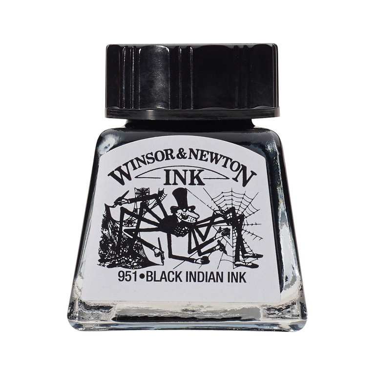 Winsor & Newton Winsor & Newton Drawing Ink Water-Resistant Black Indian Ink