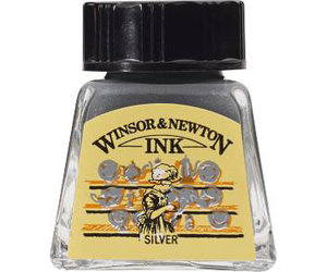 Winsor & Newton Drawing Ink Non-Waterproof Black Indian Ink .5 oz - RISD  Store