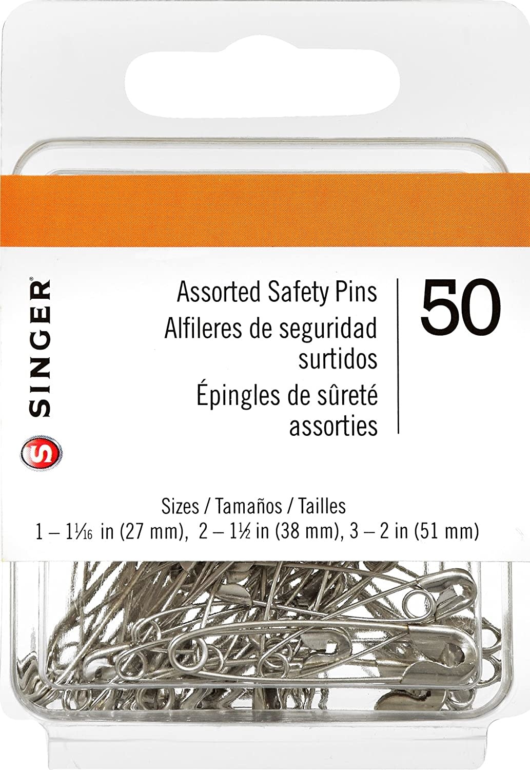  WANDIC Hijab Pins, 50 Pieces Black and White Safety Pins Hijab  Sari Pins Plastic Cover Safety Pins for Safety Locking Adult Clothes Diaper  Scarf Decoration (Rhinestone)