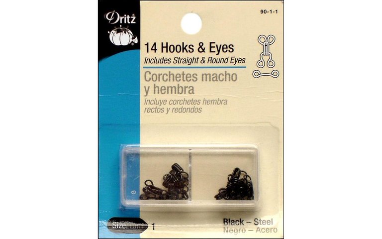 Dritz Dritz Hook & Eye Silver