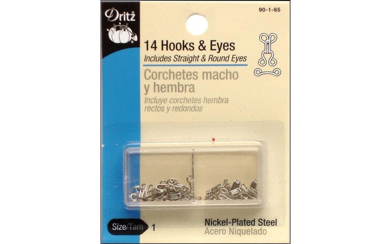Dritz Dritz Hook & Eye Silver