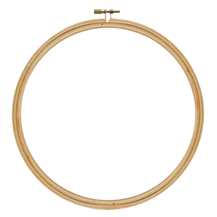 Essentials by Leisure Arts Wood Embroidery Hoop 8 Bamboo - wooden hoops  for crafts - embroidery hoop holder - cross stitch hoop - cross stitch  hoops