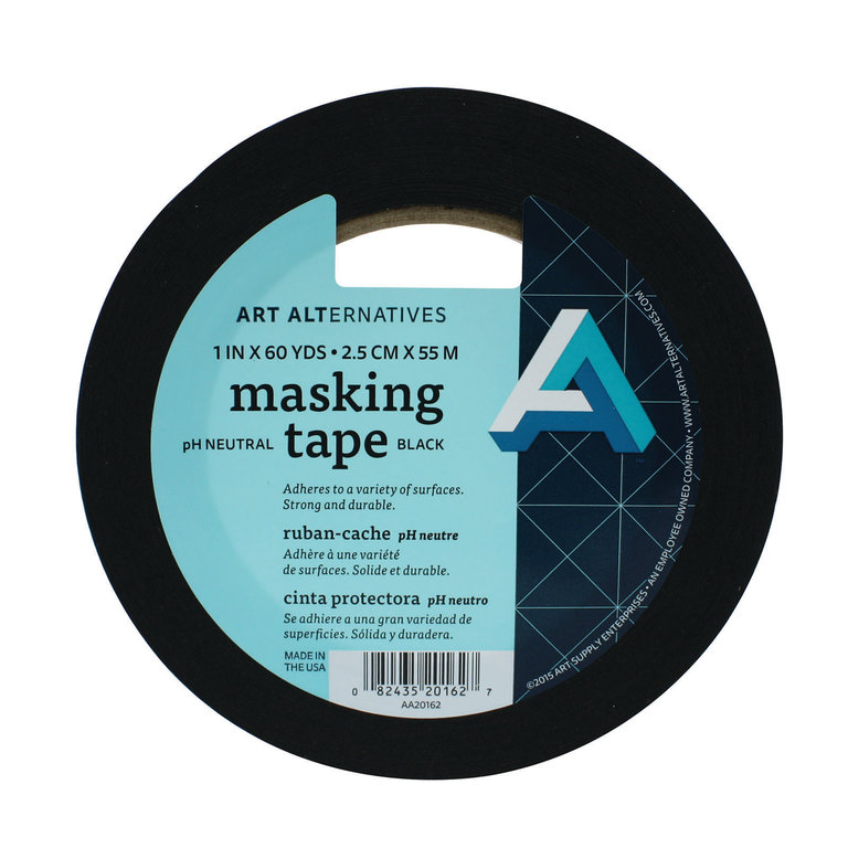 Pro Tapes Art Alternatives Masking Tape Black 60 Yards