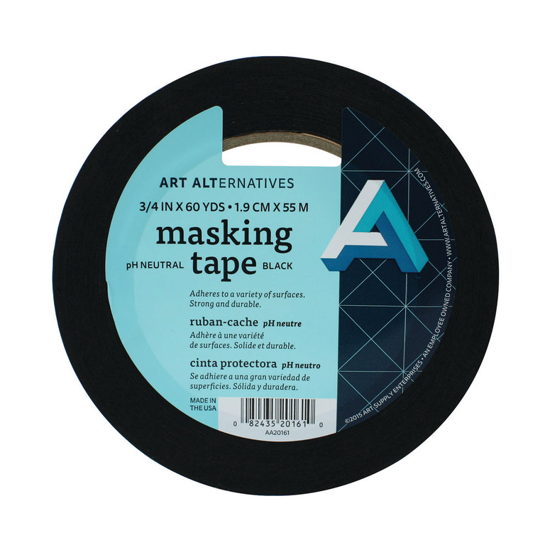Pro Tapes Art Alternatives Masking Tape Black 60 Yards