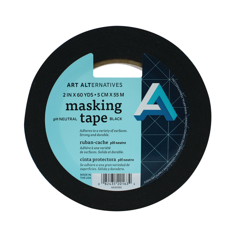 Pro Tapes Art Alternatives Masking Tape Black 60 Yards