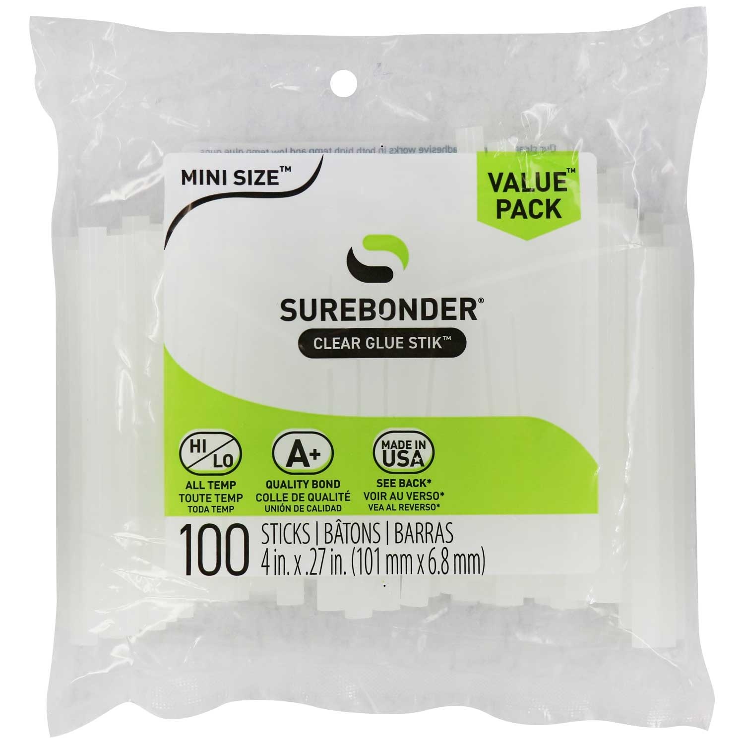 Surebonder Mini Glue Sticks-100 Value Pack