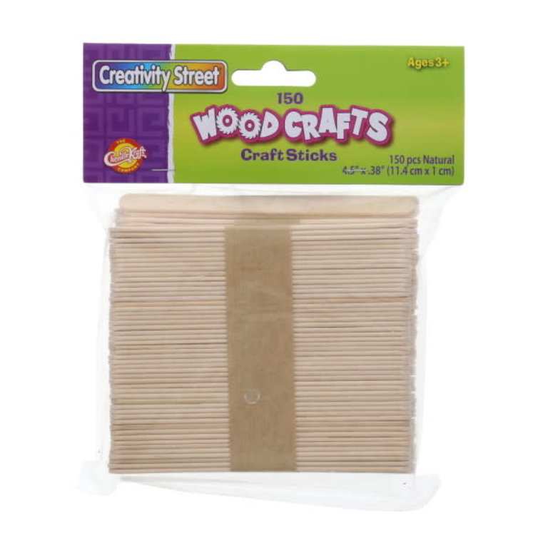 Creativity Street Pepperell Crafts Wooden Craft Sticks