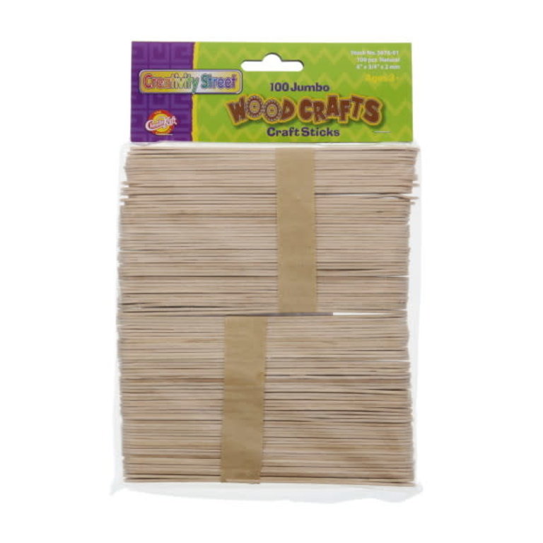 Creativity Street Premium Wood Craft Sticks, Natural, Pack Of 1000