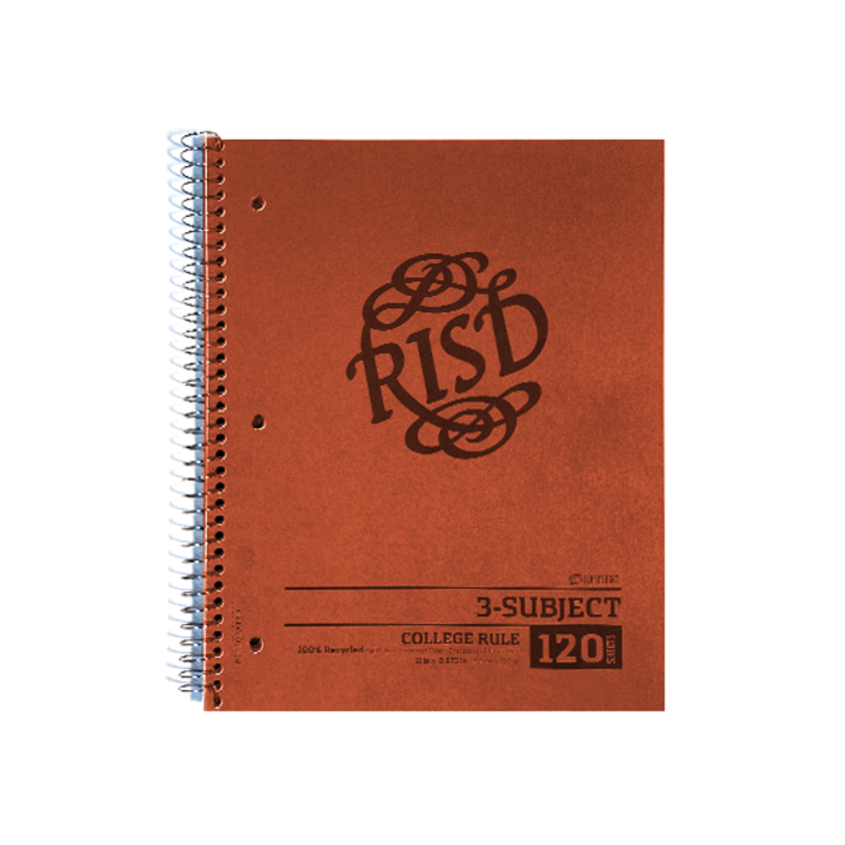 RISD Top Flight RISD 3 Subject Notebook 8.5" x 11"