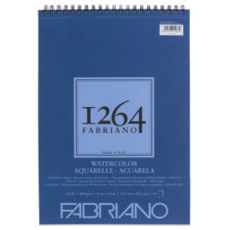 Fabriano Fabriano 1264 Watercolor Pad Spiral Bound 140 Lb 30 Sheets