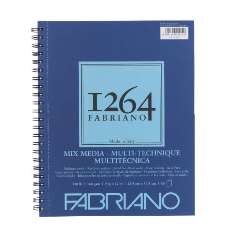 Fabriano Fabriano 1264 Mixed Media Pad 110 Lb 60 Sheets