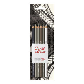 Conte Drawing Pencil Set Graphic 6-Color Sketching Set Conte Drawing Pencil Set Graphic 6-Color Sketching Set