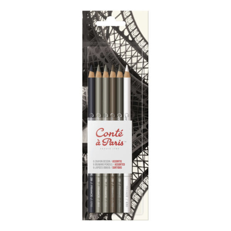 Conte Conte Drawing Pencil Set Graphic 6-Color Sketching Set