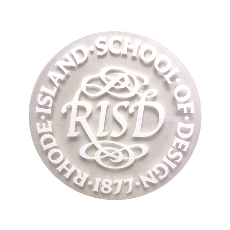 RISD RISD Medallion Vinyl Decal 3" White Inside Apply
