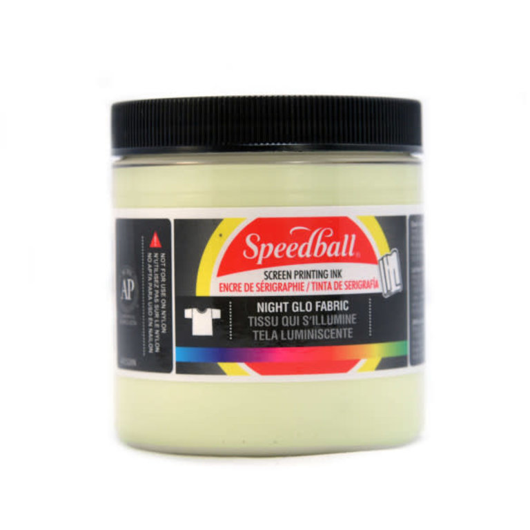 Speedball Speedball Night Glo Fabric Screen Printing Ink 8 oz White