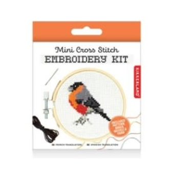 Kikkerland Design Mini Cross Stitch Embroidery Kit