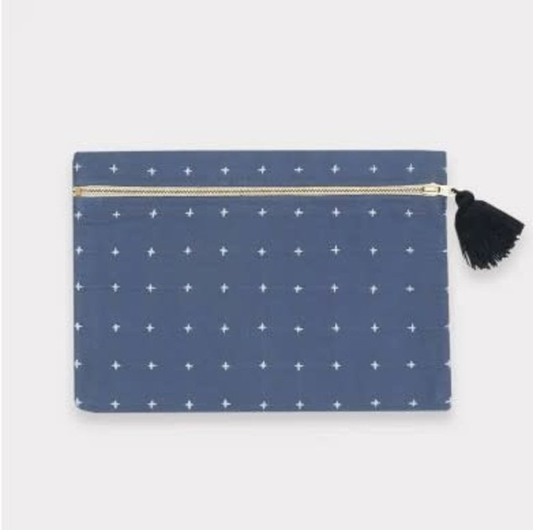 Colleen Clines Cross-Stitch Pouch Clutch