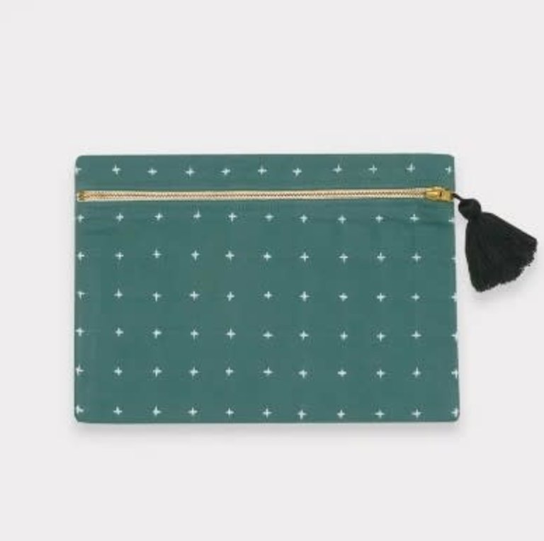 Colleen Clines Anchal Project Cross-Stitch Pouch Clutch