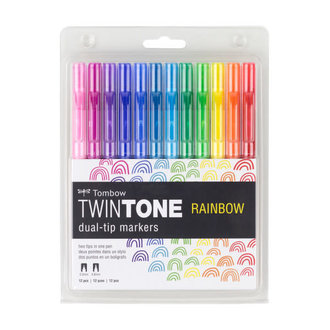 Tombow Twintone Rainbow Marker 12 Set