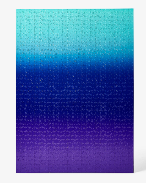 RISD Gradient Puzzle 1000 piece Teal/Blue/Purple