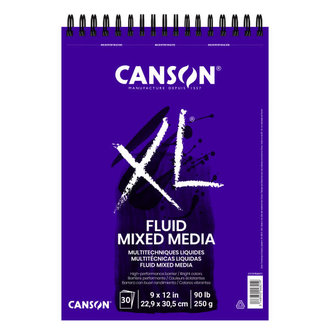 Canson XL Fluid Mixed Media Pad 30 Sheets