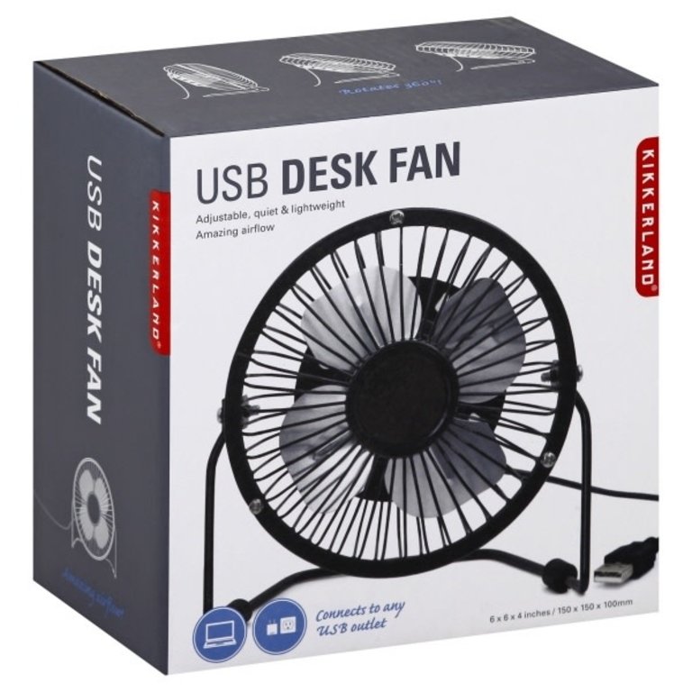 Kikkerland Design USB Desk Fan