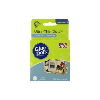 Glue Dots Ultra-Thin Permanent .38" 300 Pack