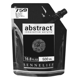 Sennelier Abstract Acrylic Paint Black 500 ml
