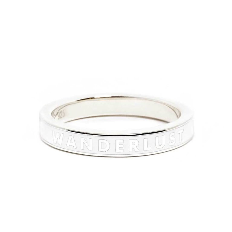 Nicole Parker King Jet Set Candy Silver Travel Ring