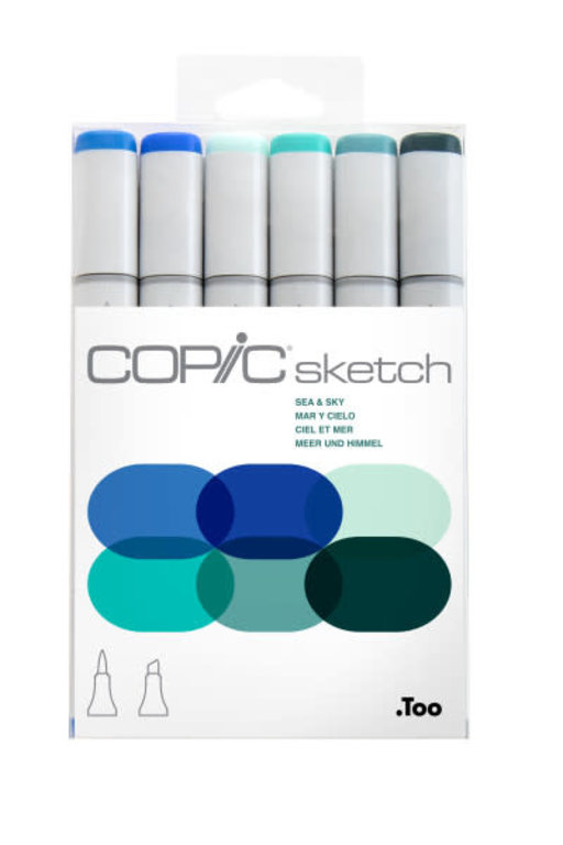 Copic Copic Sketch Marker 6 Set Sea & Sky