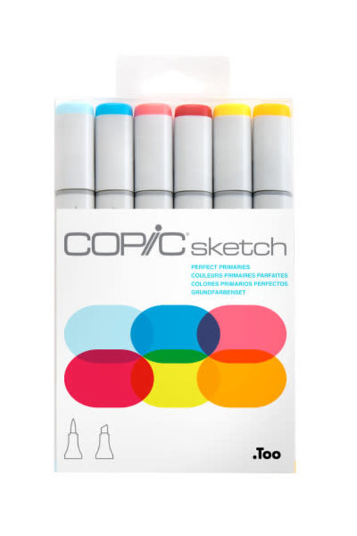 Copic COPIC Sketch Marker 6-Color Set - Perfect Primaries