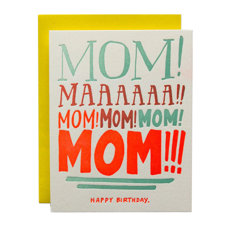 Morgan Calderini Ladyfingers Letterpress Card Birthday
