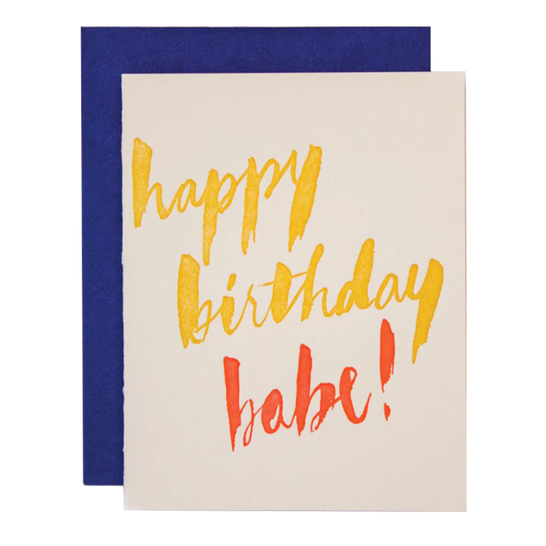 Morgan Calderini Ladyfingers Letterpress Card Birthday
