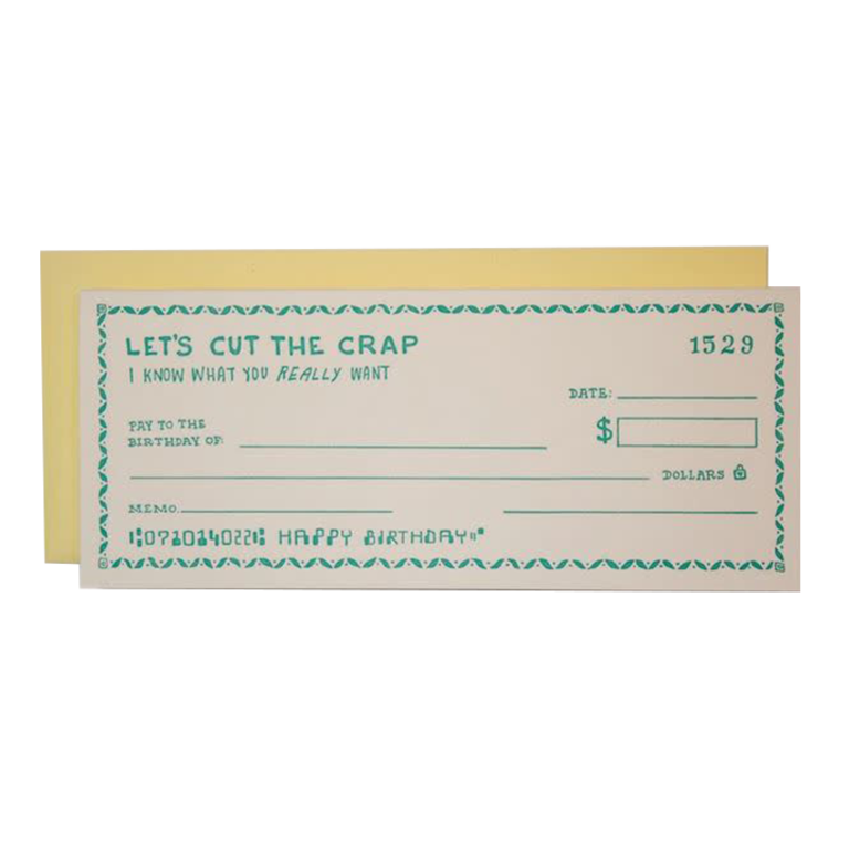 Morgan Calderini Ladyfingers Letterpress Card Birthday