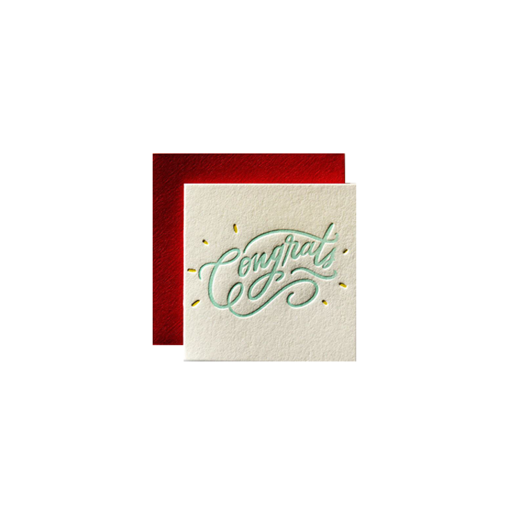 Morgan Calderini Morgan Calderini Ladyfingers Letterpress Tiny Card
