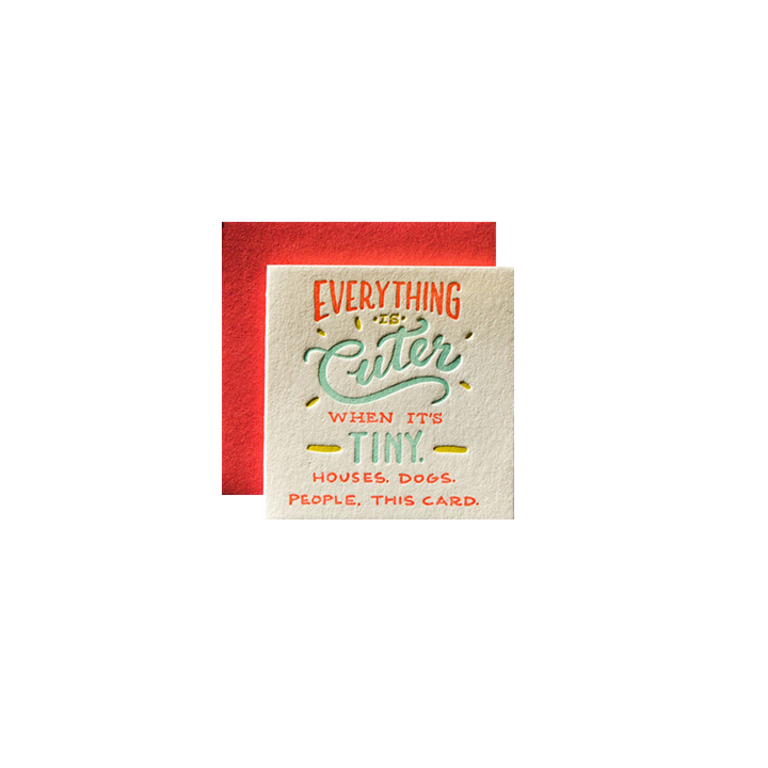 Morgan Calderini Morgan Calderini Ladyfingers Letterpress Tiny Card