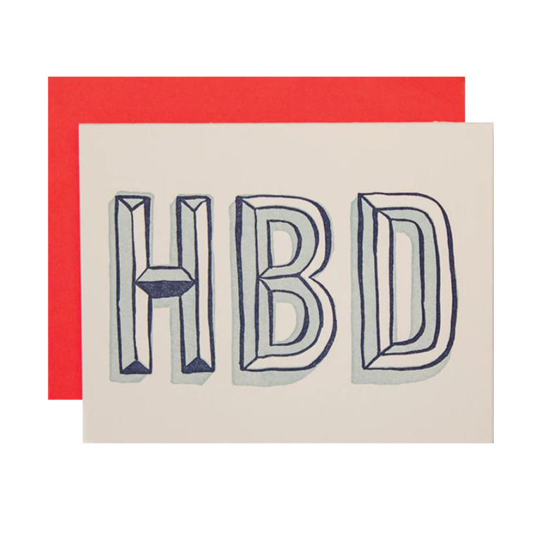 Morgan Calderini Ladyfingers Letterpress Card Birthday