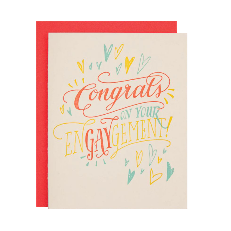 Morgan Calderini Ladyfingers Letterpress Card Congratulations