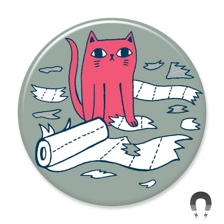 Allison Cole Cat Big Magnet 2.25"