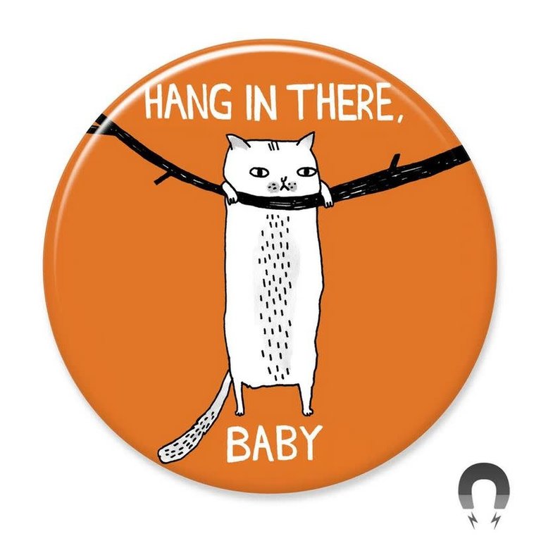 Gemma Correll Cattitude Big Magnet 2.25"