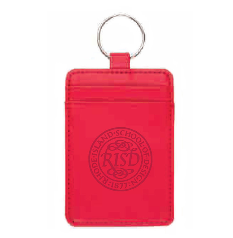 RISD Leatherette ID Holder Luggage Tag Seal Keychain